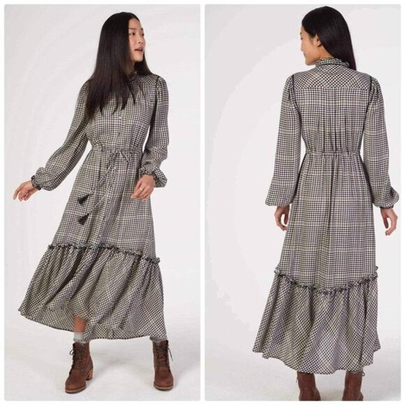 Faherty Sandia Gingham Dress size - Picture 1 of 7